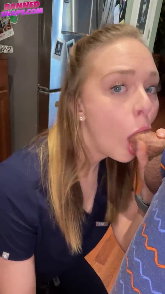 Nurse Petie Sucks My Cock in the Kitchen… | bannedsnaps