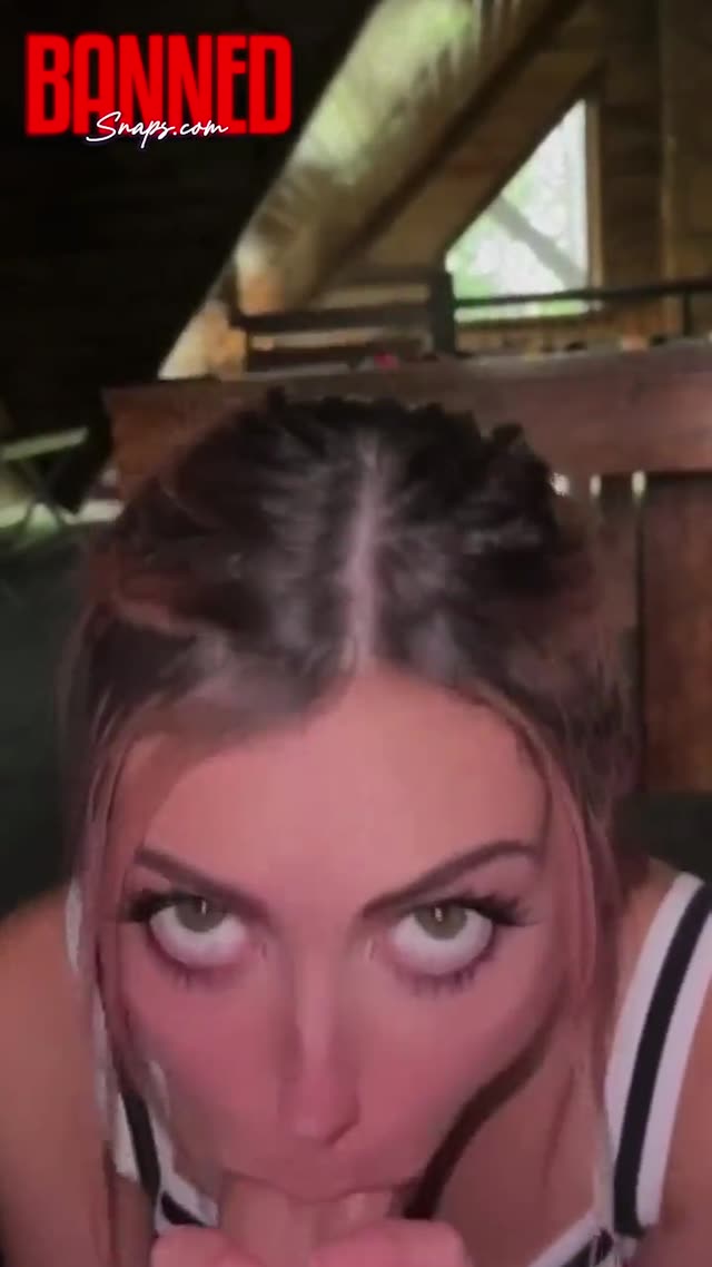 Cheerleader Slut Sucks My Hard Cock on Camera | bannedsnaps